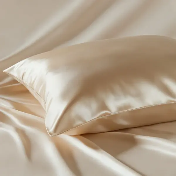 Golden Color Satin Silk Pillowcase Sanci